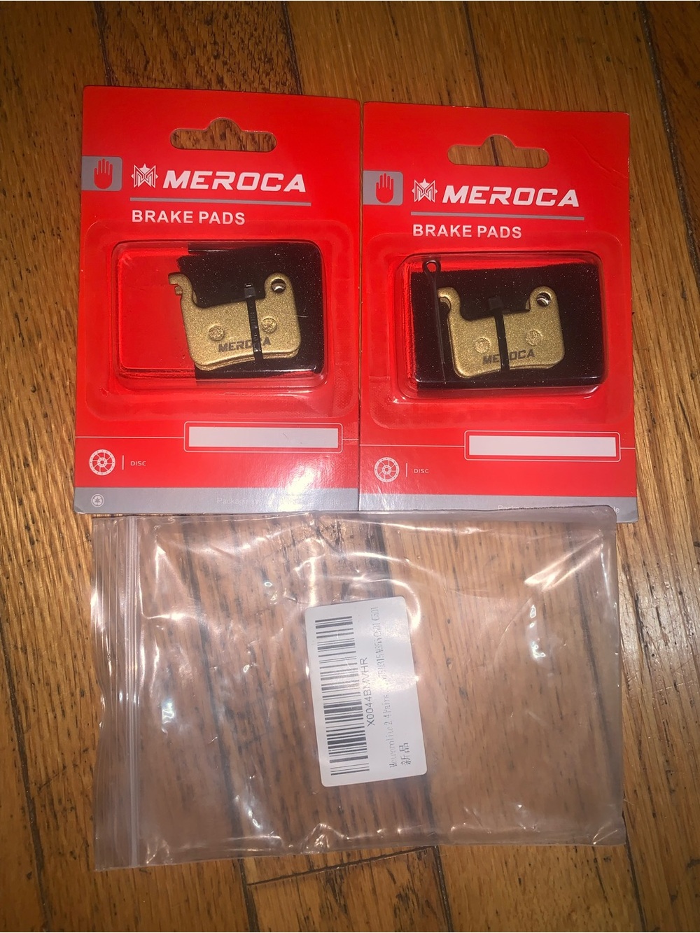 2 Meroca bicycle disc brake pads